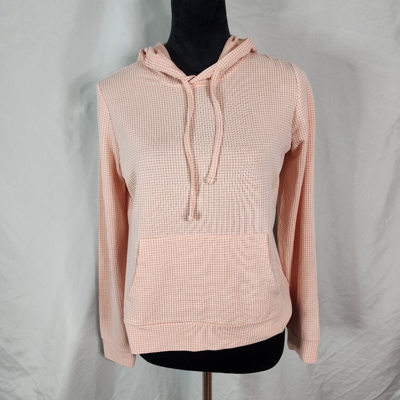 New w/tags! WEATHERPROOF‎ VINTAGE Size Small Lightweight Gingham Check Hoodie - Picture 3 of 11